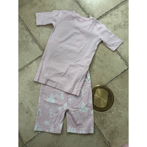 HANNA ANDERSSON Disney Pink Aurora Organic Short pajamas, Size 150 (12) - Picture 2 of 7